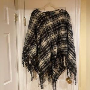 Ralph Lauren Plaid poncho